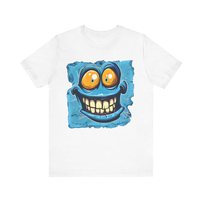 Blue Smiley Funny T-shirt design