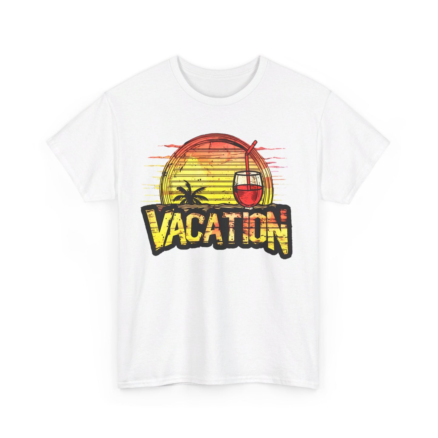 Sunset Vacation Cocktails Pleasures T-Shirt – Sip, Relax, and Unwind