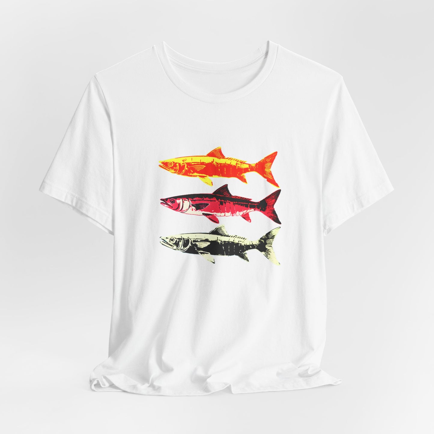 Three Warhol Style Herring Fish T-shirt design