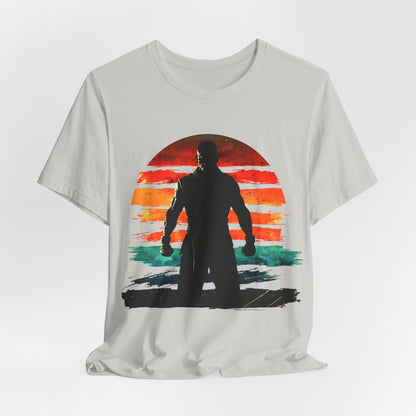 Workout Man Sunset T-shirt design