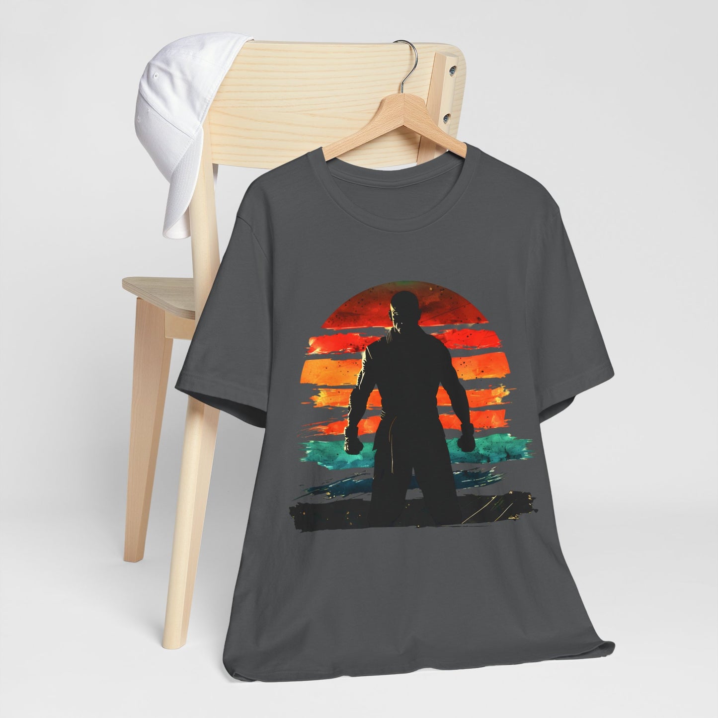 Workout Man Sunset T-shirt design