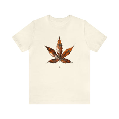 Cannabis art collection: Rusted metal cannabis leaf