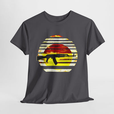 Bright AK-47 Sunset T-shirt design