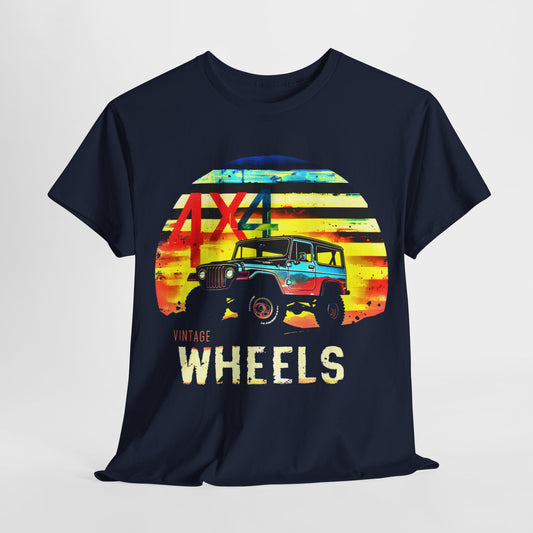 "4x4 Vintage Wheels Adventure T-Shirt – Classic Style, Endless Adventures"