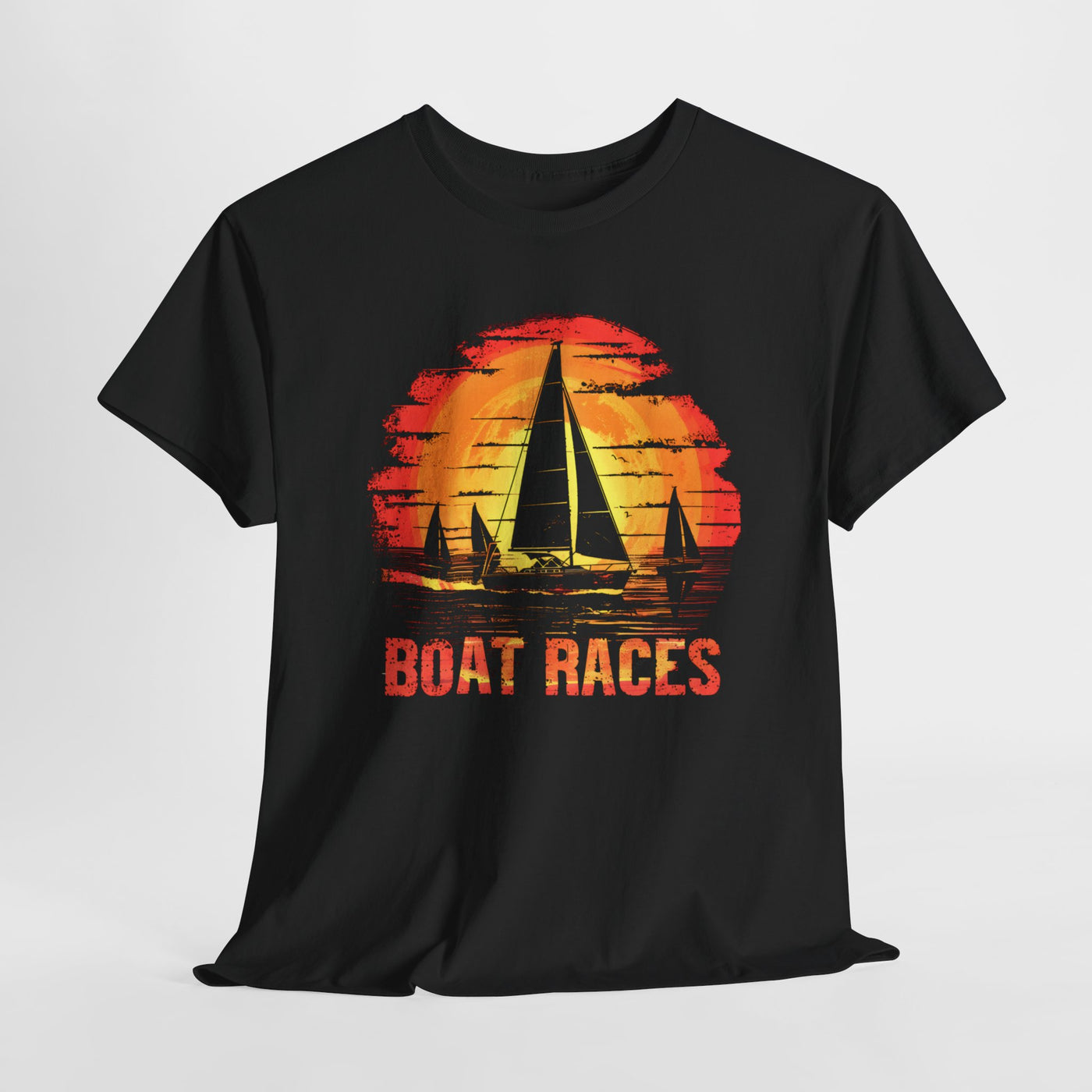 "Sail Boat Racing Nautical T-Shirt - Dynamic Regatta Design"