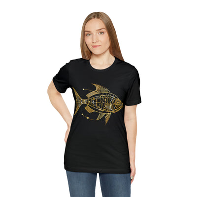 Fishy art collection: Gold fish line art