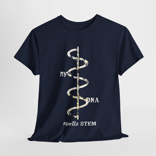 My DNA Helix Spells STEM T-Shirt | Unisex Science & Tech Tee | Educational Helix Design