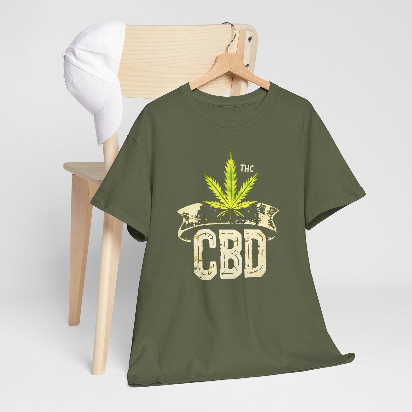 CBD Cannabis Leaf | 420 Adult T-Shirt | Unisex Hemp Lover's Tee