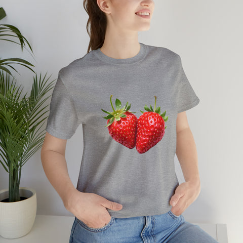 Sweet fruits collection: Pair of Ripe Strawberries