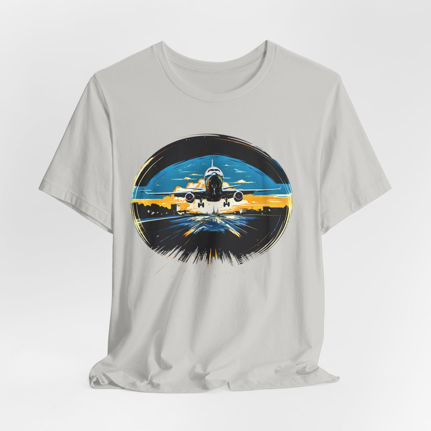 "Jet Liner from Ukraine Takeoff" Aviation Graphic T-shirt