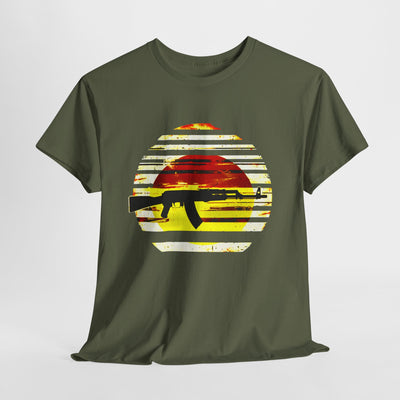 Bright AK-47 Sunset T-shirt design