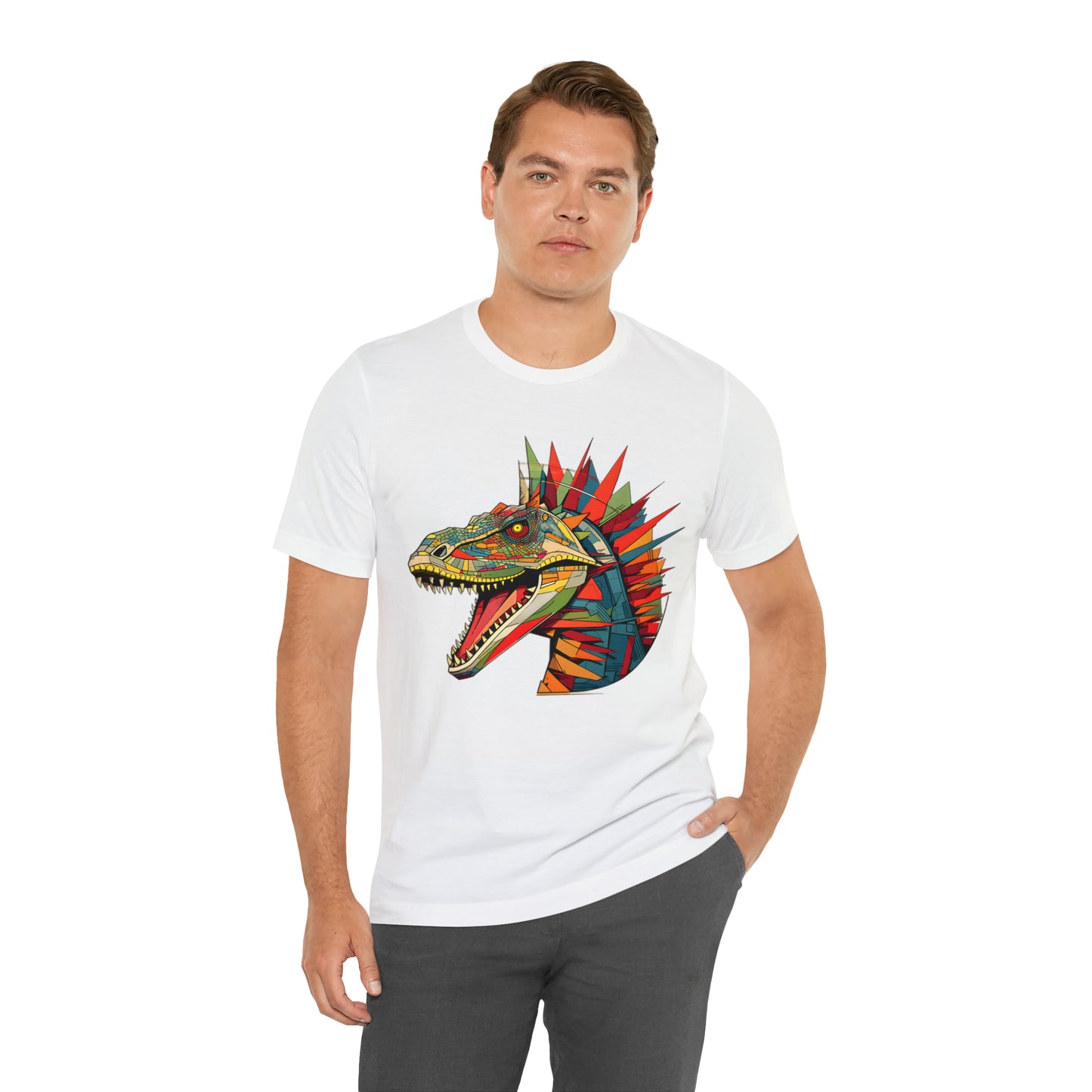 Dinosaurs collection: Colorful t-rex with spikes