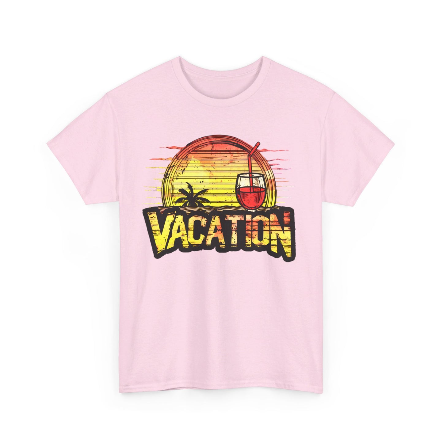 Sunset Vacation Cocktails Pleasures T-Shirt – Sip, Relax, and Unwind