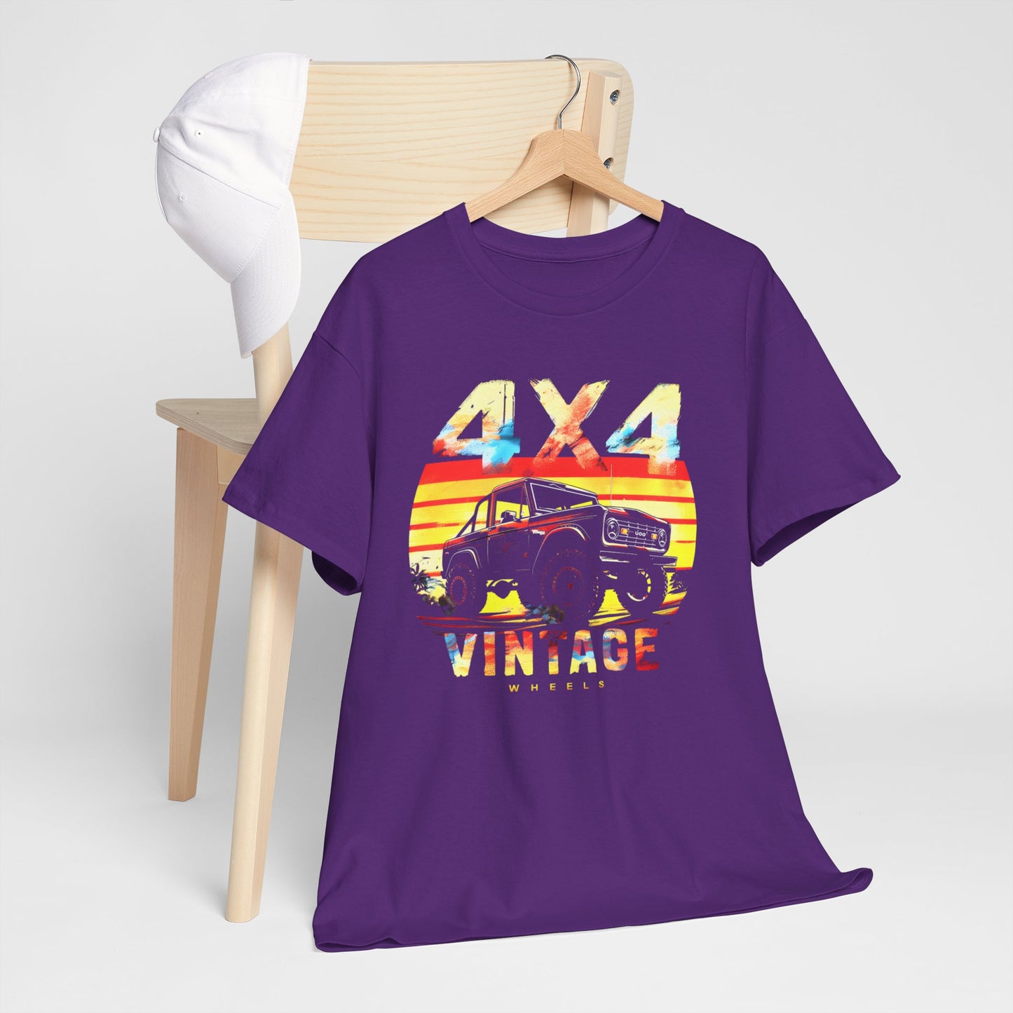 "4x4 Vintage Car Adventures T-Shirt – Classic Style Meets Off-Road Power"