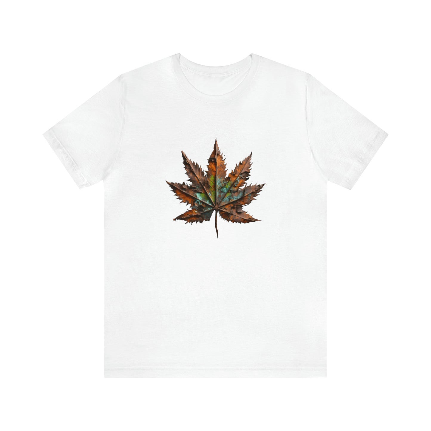 Cannabis art collection: Rusted metal cannabis leaf design