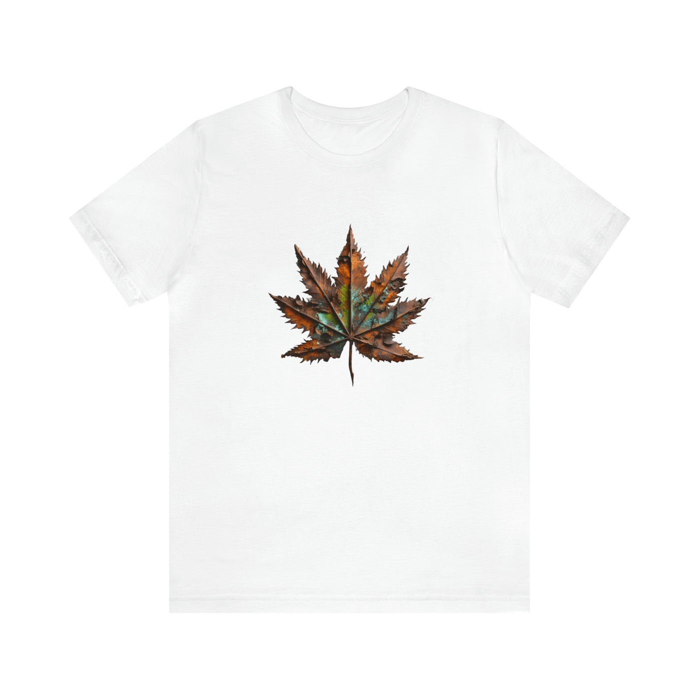 Cannabis art collection: Rusted metal cannabis leaf design