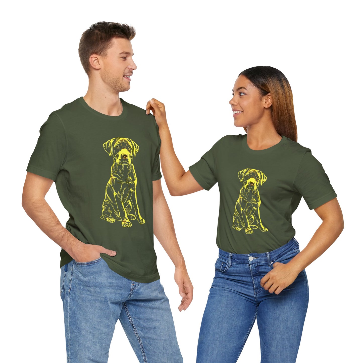 Golden Retriever Dog Line Art T-shirt design