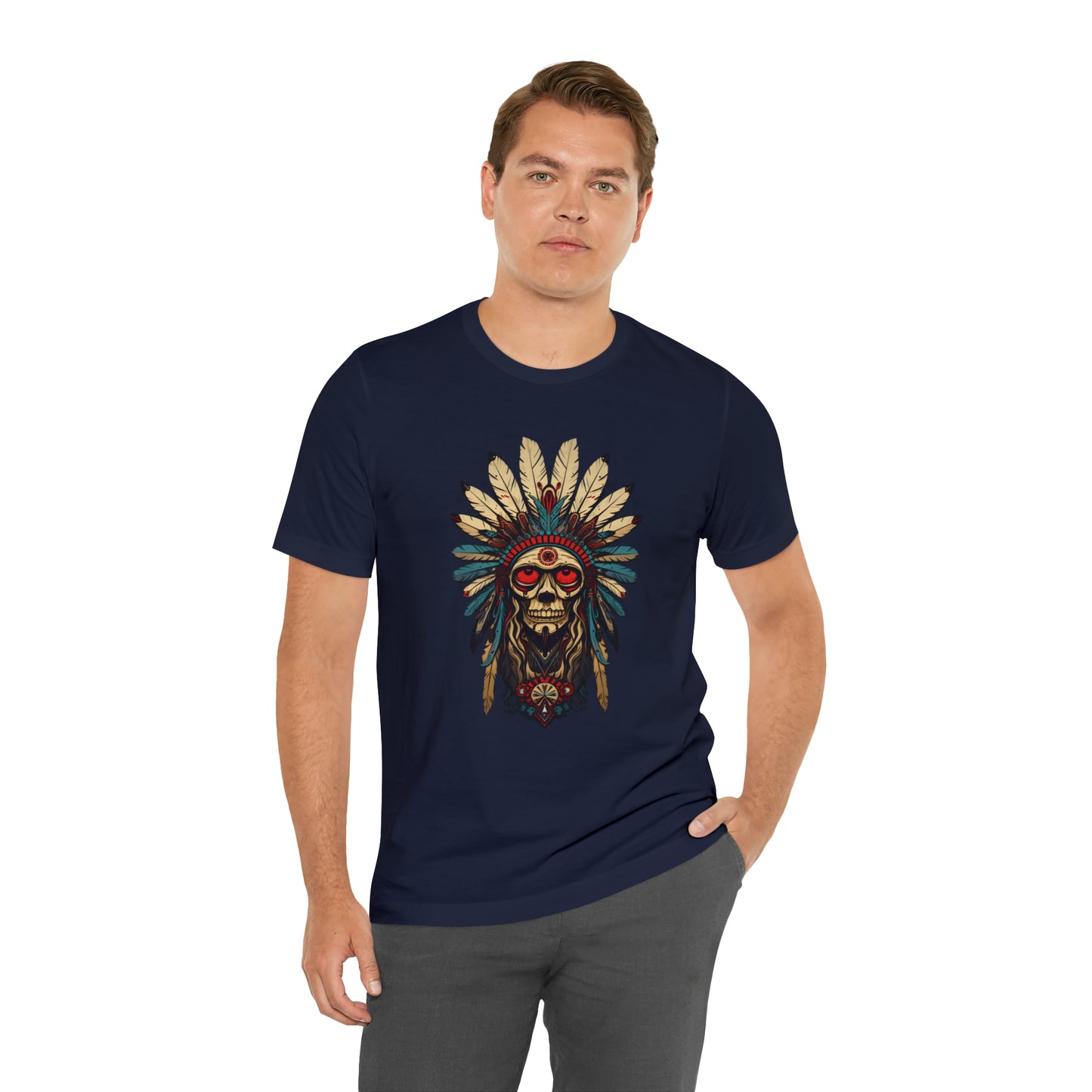 Spirits of Apache collection: Apache skull with feathers