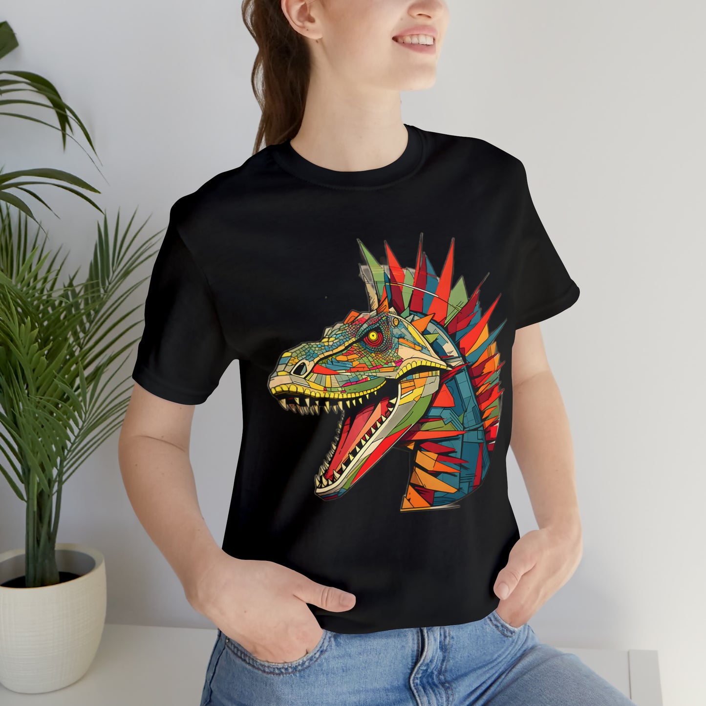 Dinosaurs collection: Colorful t-rex with spikes