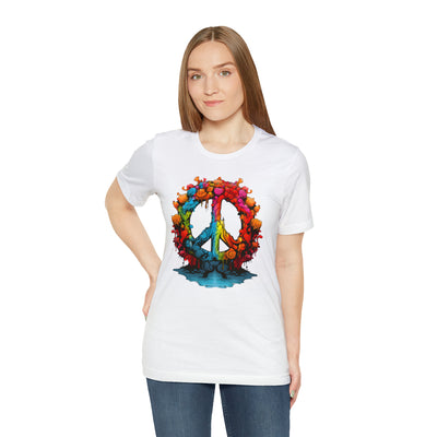 SAY NO TO WAR COLLECTION: PEACE AND LOVE SIGN IN BRIGHT COLORS