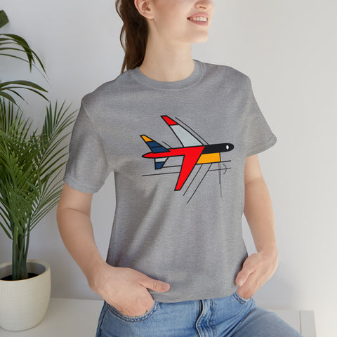 Planes and aviation collection: Suprematism plane minimalist art