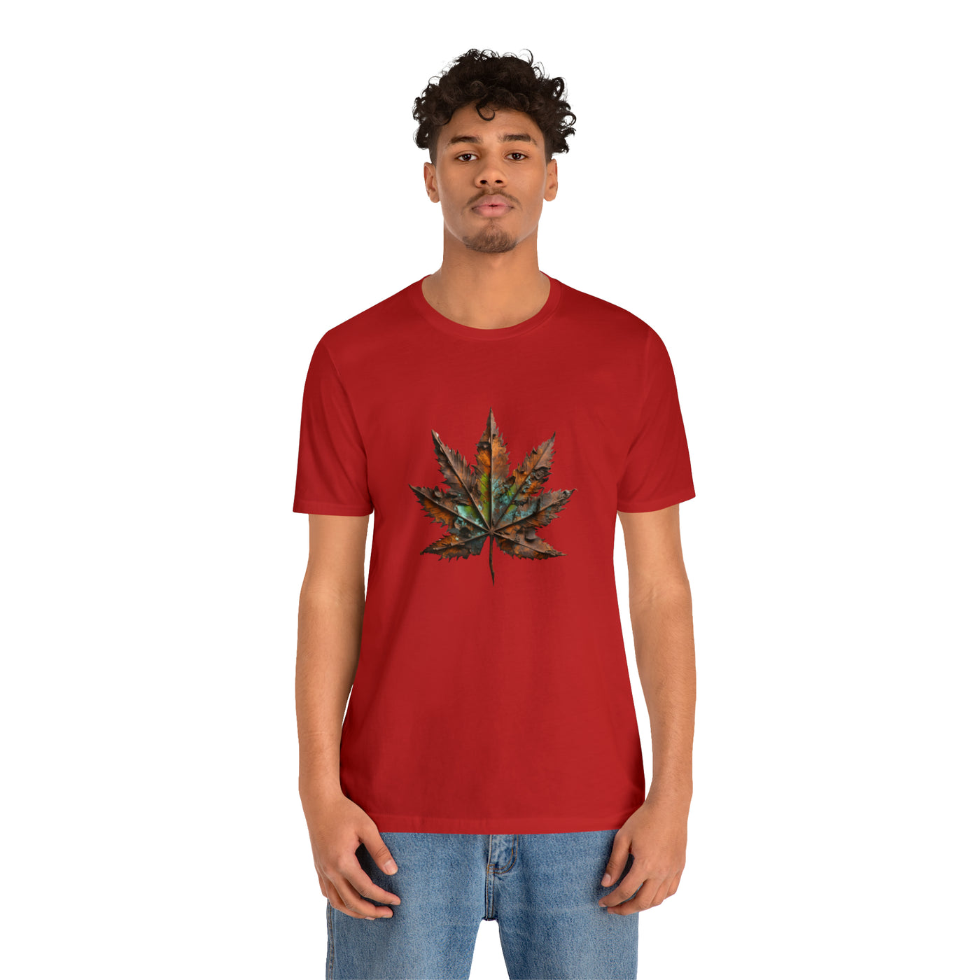 Cannabis art collection: Rusted metal cannabis leaf design