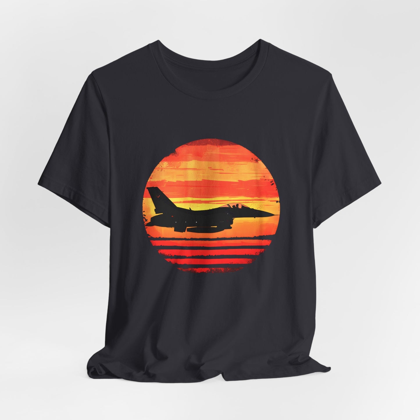 F-16 Fighter Jet Sunset T-shirt design