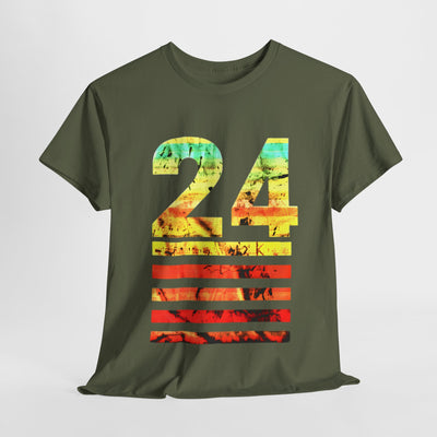 Number 24 Sunset T-Shirt | Iconic Sportswear for Fans and Athletes