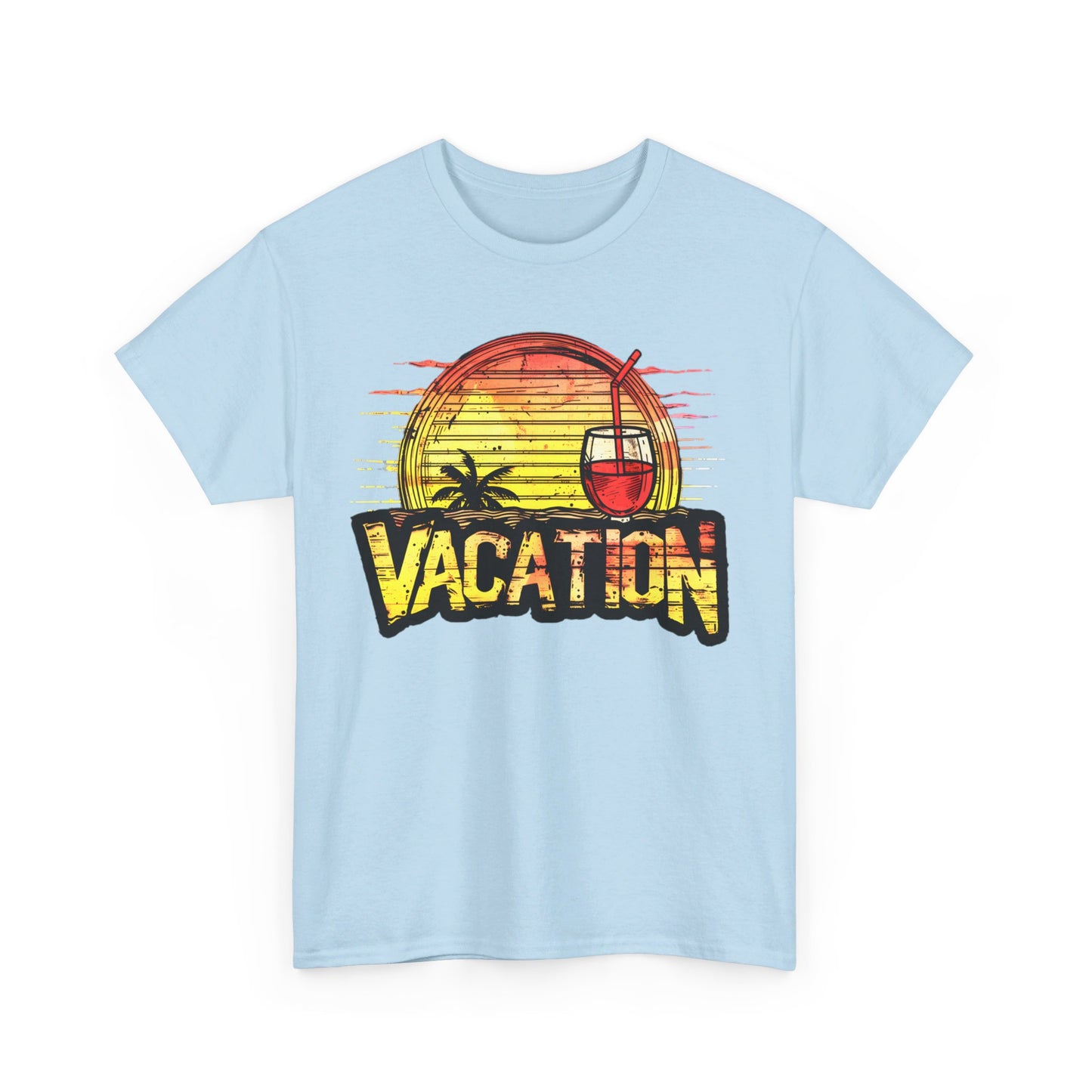 Sunset Vacation Cocktails Pleasures T-Shirt – Sip, Relax, and Unwind