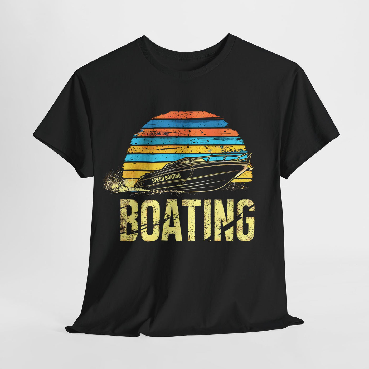 "Speed Boating Nautical T-Shirt - High-Speed Marine Adventure Design"