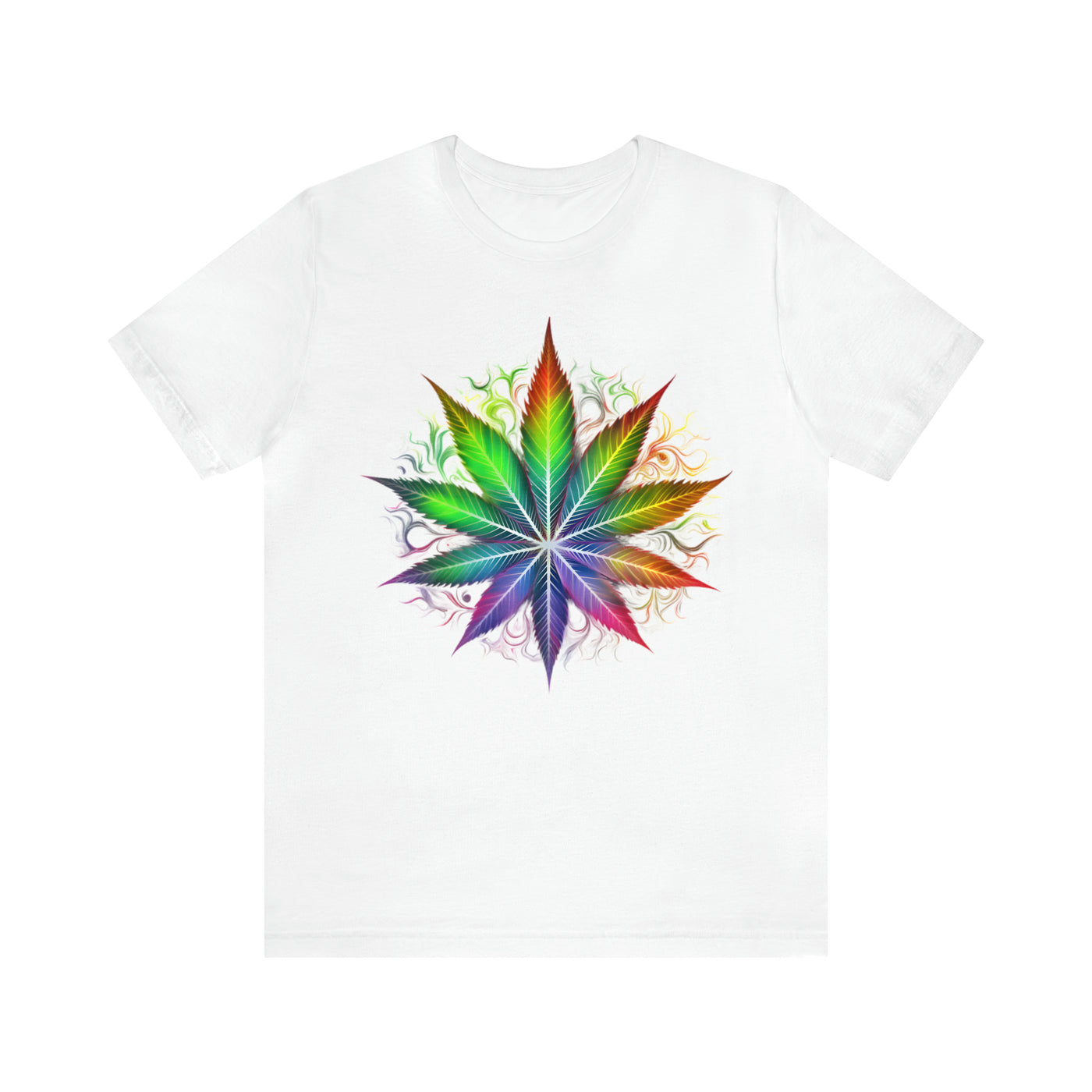 Cannabis art collection: Colorful cannabis leaf