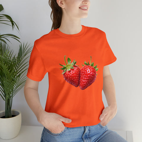 Sweet fruits collection: Pair of Ripe Strawberries