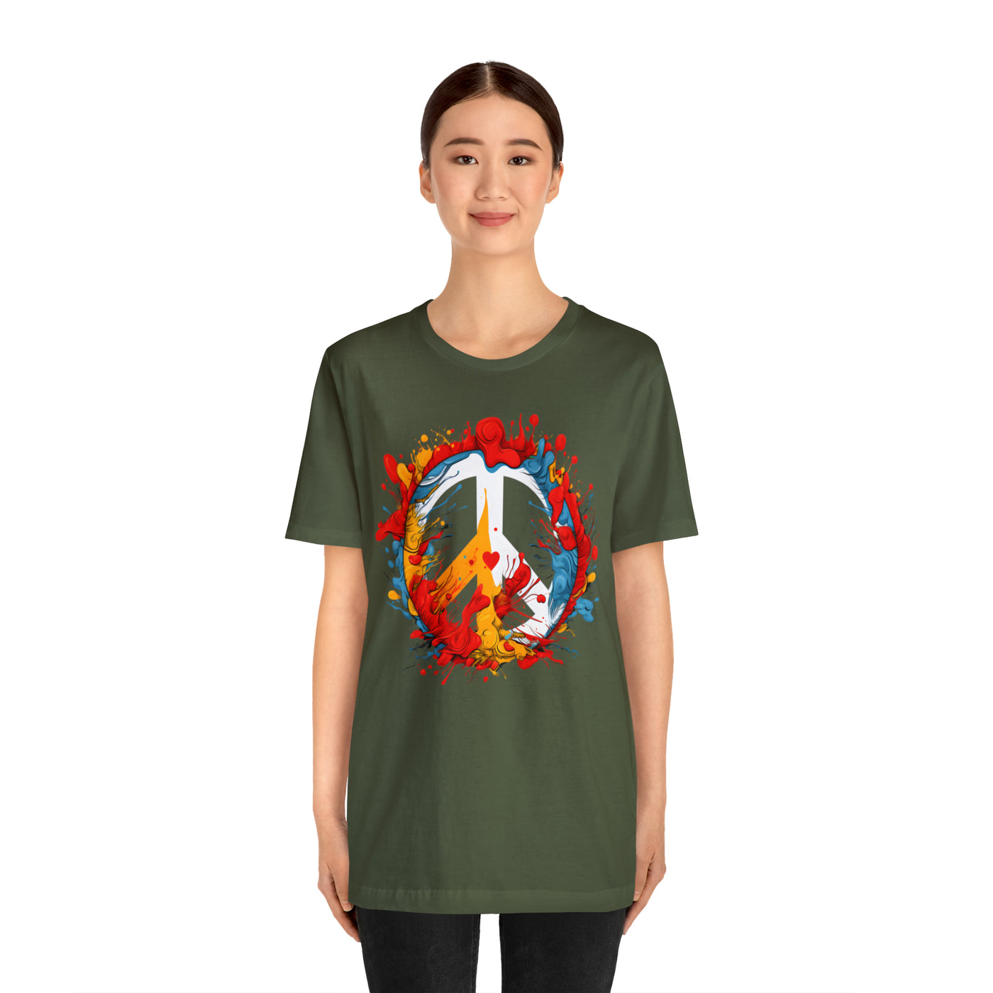 SAY NO TO WAR COLLECTION: PEACE AND LOVE SYMBOL IN COLOR