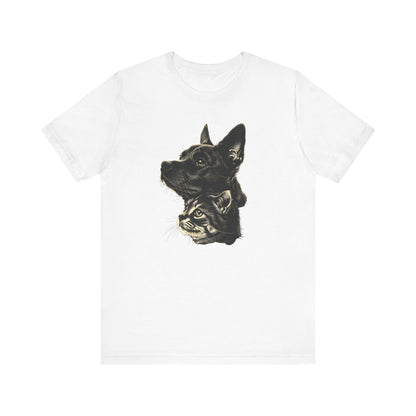 Cat and Dog T-shirt design