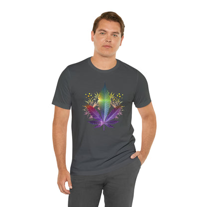 Cannabis art collection: Rainbow cannabis leaf