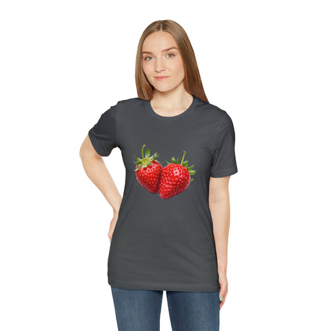 Sweet fruits collection: Pair of Ripe Strawberries