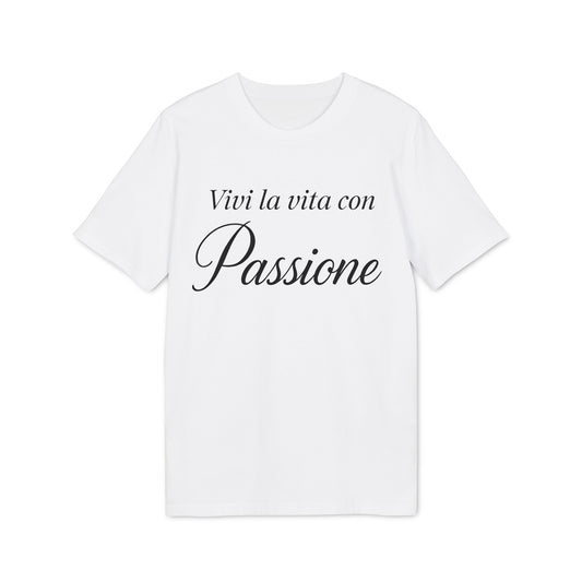 Vivi la vita con passione  & La semplicità è l'ultima sofisticazione" Unisex Inspirational T-shirt, Motivational Tee, Passion & Simplicity Art, Stylish Everyday Wear, Perfect for Creators, Gift Idea