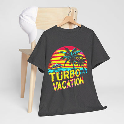 TURBO Vacation T-Shirt – Bold Retro Graphic Tee for Adventure Seekers