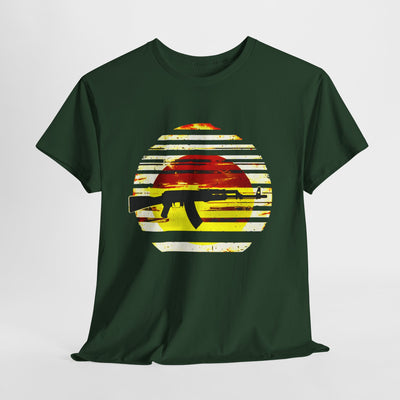 Bright AK-47 Sunset T-shirt design