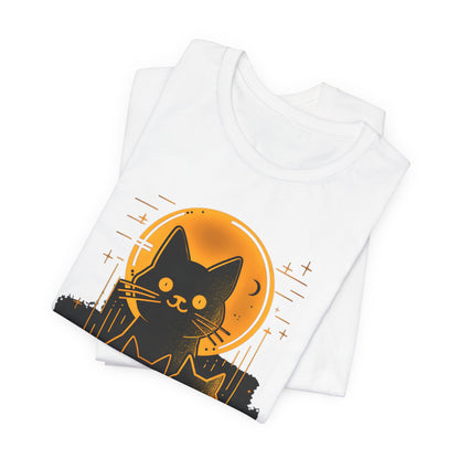 Three Cats Under the Moon T-shirt design