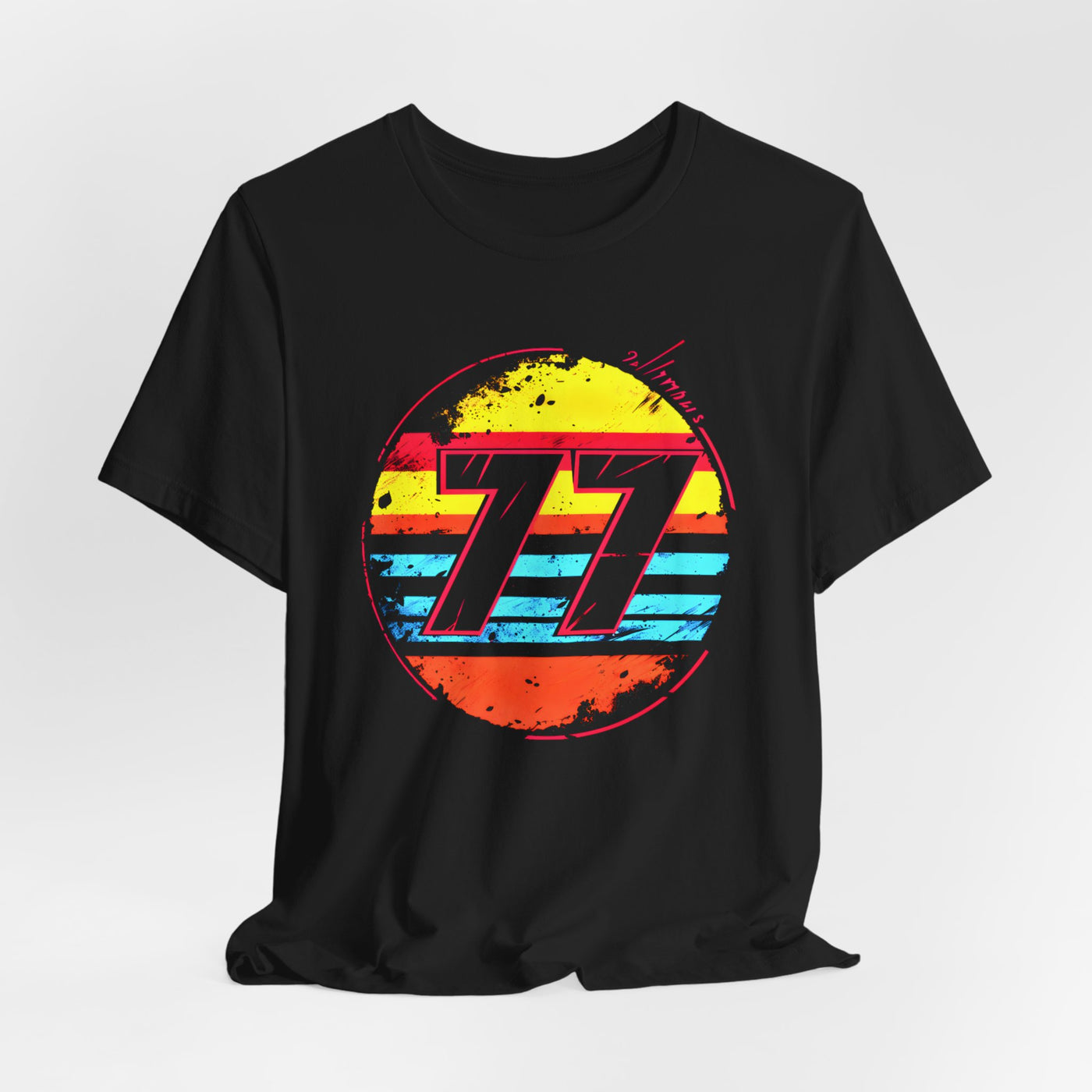 Lucky "77" Number T-shirt design