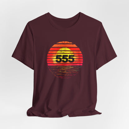 Dark "555" Number T-shirt design