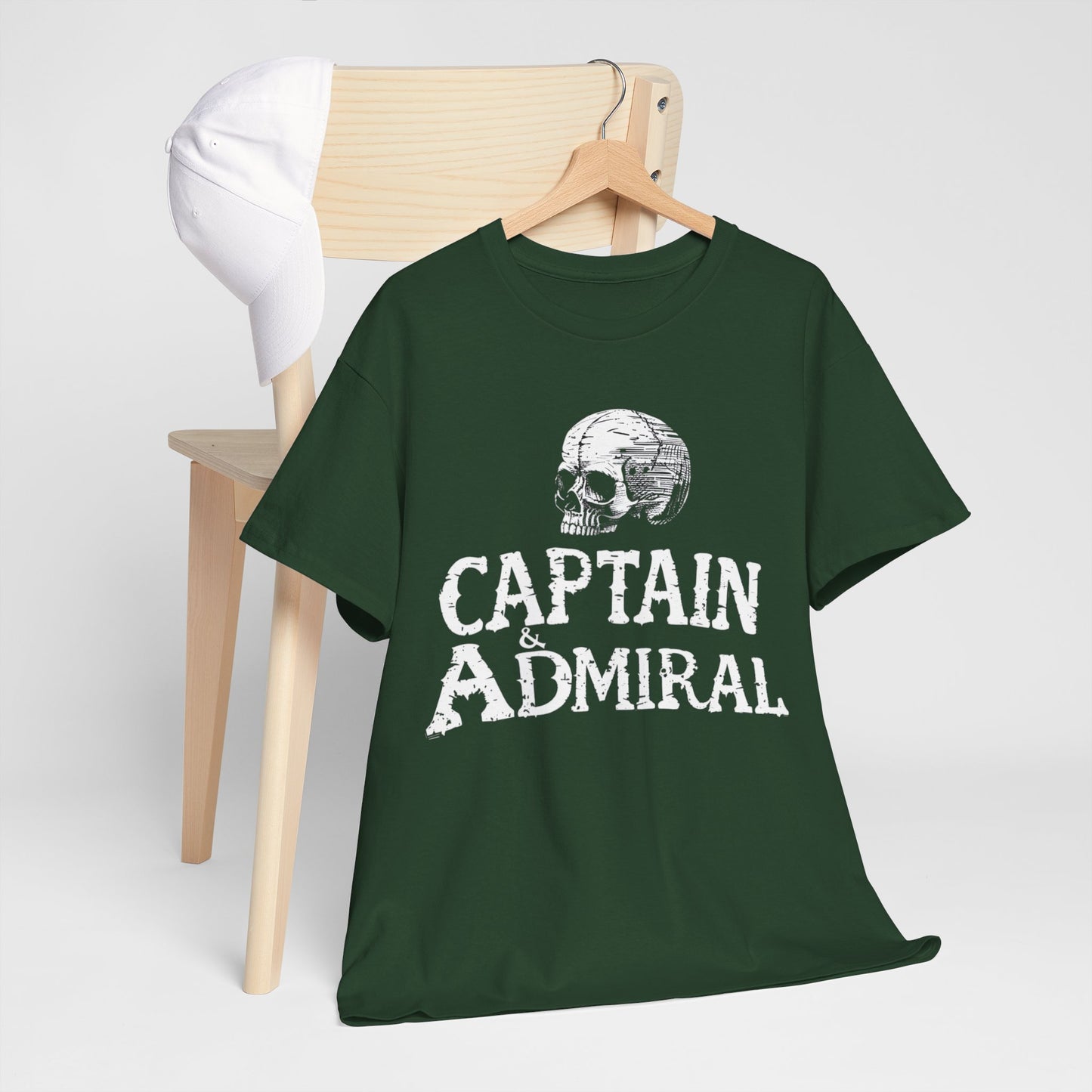 "Captain and Admiral Skull" Maritime T-Shirt