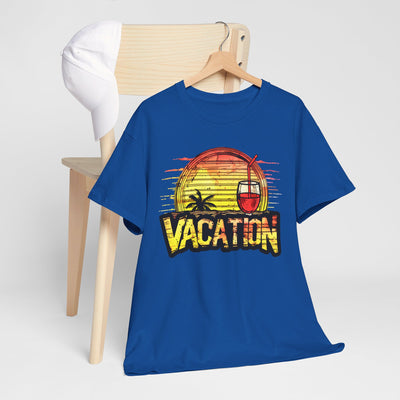 Sunset Vacation Cocktails Pleasures T-Shirt – Sip, Relax, and Unwind