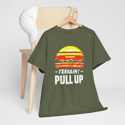 "Terrain! Pull Up Emergency Aviation Callout" Graphic T-shirt