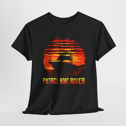 Patrol Boat River Vietnam War Vintage T-shirt Design - Military History Graphic Tee | Soft Cotton | Tribute to Vietnam Veterans