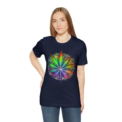 Cannabis art collection: Colorful cannabis leaf