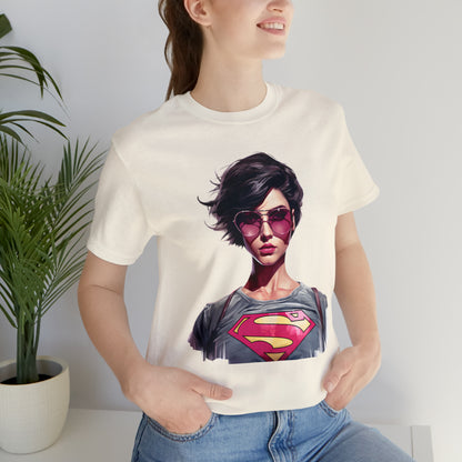 Blonde ambition collection: Anti blonde super girl in pink sunglasses