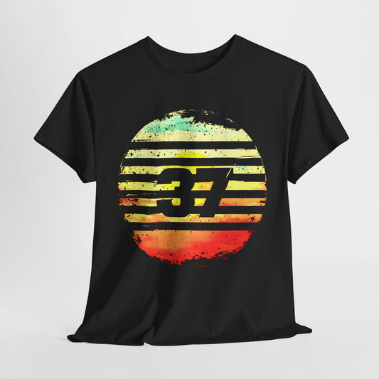 Lucky 37 Sunset T-Shirt | Bold and Stylish Graphic Tee for Trendsetters