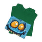 Blue Smiley Funny T-shirt design